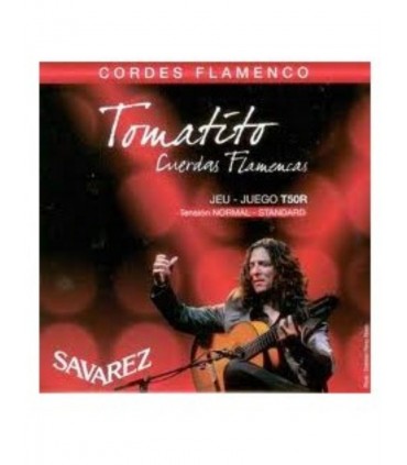 Juego de Cuerdas Savarez Flamenca Tomatito T-50R Tensión Normal