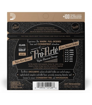 Juegos de Cuerdas D'Addario Pro Arté EJ45