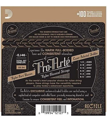 Juegos de Cuerdas D'Addario Pro Arté EJ46