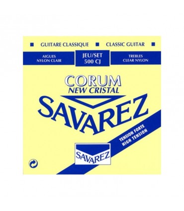 Juego de cuerdas Savarez New Cristal Corum 500 CJ Tensión alta