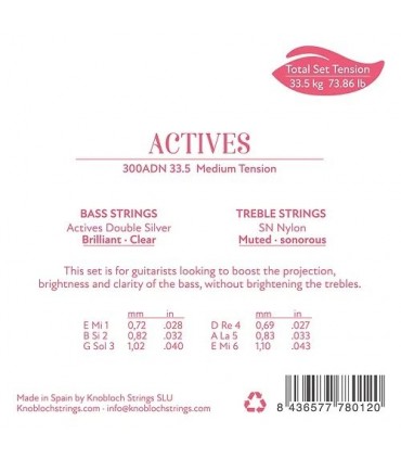 Juego de cuerdas Knobloch 300ADN (Tensión media)