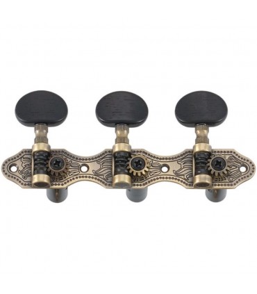 Clavijero Luthier Clásica JC405AB-A2B Brass Palomilla Negra