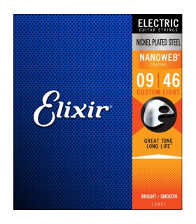 Juego de cuerdas Guitarra Eléctrica Elixir Nanoweb 09-46