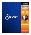 Juego de cuerdas Guitarra Eléctrica Elixir Nanoweb 09-42