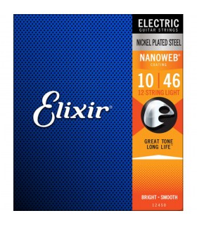 Juego de cuerdas Guitarra Eléctrica Elixir Nanoweb 10-46