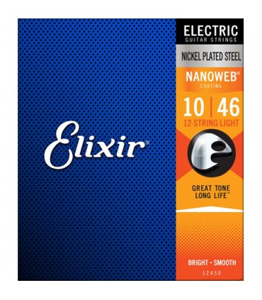 Juego de cuerdas Guitarra Eléctrica Elixir Nanoweb 10-46