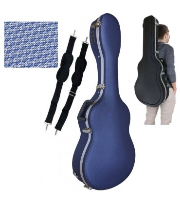 CIBELES C230.015AZ Estuches ABS Clásica Azul Claro Cuadritos