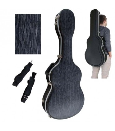 CIBELES C230.015NR Estuche ABS Clásica Negro Rayado