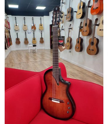 Guitarra Clásica Cutaway Martínez Hispania Red Cognac