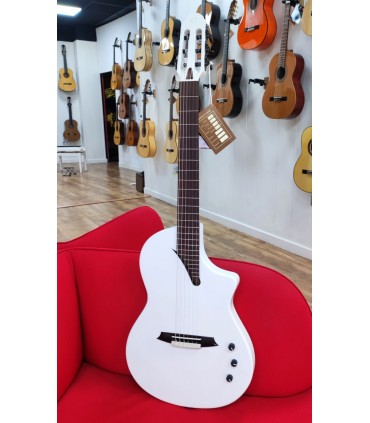 Guitarra Clásica Cutaway Martínez Hispania White GT