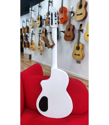 Guitarra Clásica Cutaway Martínez Hispania White GT